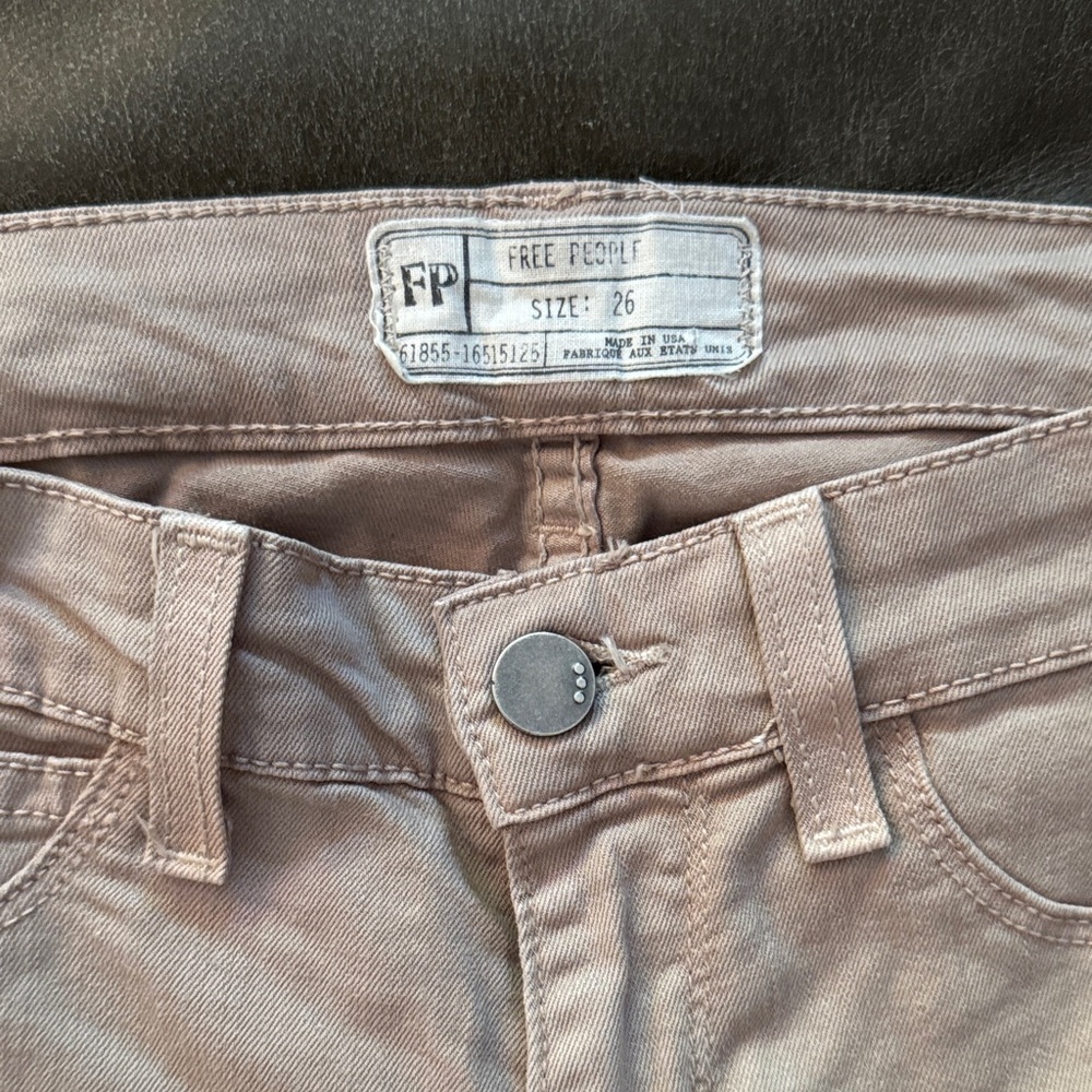Free People Light Taupe Jeans